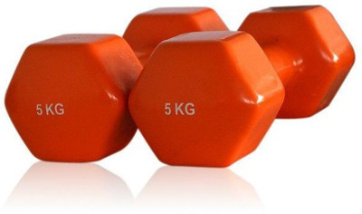 

US FITNESS 5 KG VINYL DUMBBELL Fixed Weight Dumbbell(10 kg), Red