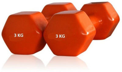 

US FITNESS 3 KG VINYL DUMBBELL Fixed Weight Dumbbell(8 kg), Red