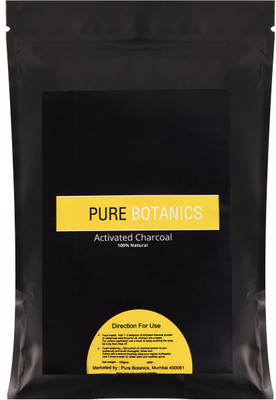 

Pure Botanics Activated Charcoal Powder Ideal For Face Masks,Teeth Whitening,Anti-Aging, Detox(100 g)