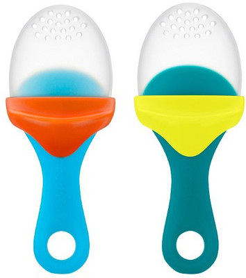 

Boon Pulp Feeder 2Pk Baby easy Feeder Blue & Teal - Silicon(Multicolor)