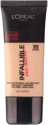 

L'Oreal Infallible Pro - Matte Liquid Foundation(106 Sun Beige, 30 ml)