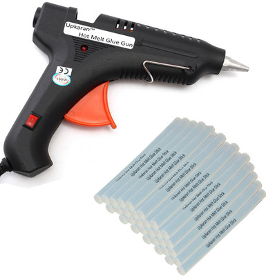 

Upkaran 100W Professional Hot Melt Electronic Glue Gun combo kit 100 Watt With 30 Glue Sticks For Quick Repairs Standard Temperature Corded Glue Gun(11 mm)