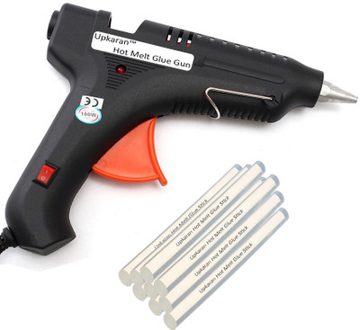 

Upkaran Hot Melt Glue Gun kit 100 Watt On/Off With 9 Glue Sticks For Furniture, Decorations & Bonding Artificial Flowers Standard Temperature Corded Glue Gun(11 mm)