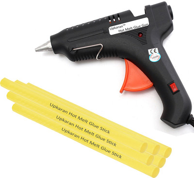 

UPKARAN ITEK LEAK PROOF 100 WATT WITH 6 STICKS HEAVY DUTY PRECISION ALUMINIUM NOZZLE HOT MELT Standard Temperature Corded Glue Gun(11 mm)