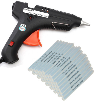 

Upkaran 100W Professional Hot Melt Electronic Glue Gun combo kit 100 Watt With 40 Glue Sticks For Quick Repairs Standard Temperature Corded Glue Gun(11 mm)