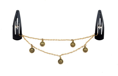 

Pretty Ponytails Sunflower Gold Headchain| | Boho Jewellery | Gold Hair Chain | Hair Jewellery | Party accessory | Gold Hair Clip Hair Chain(Gold)