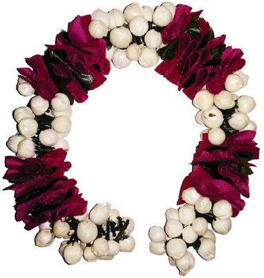 

Confidence Artificial Hair Flower Gajra / Veni (Violet / White) Hair Accessory Set(White, Purple)