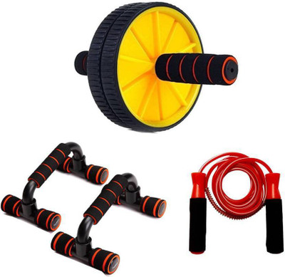 

Monika Sports 1 ab exerciser + 1 skipping rope+ 1 push up bar for exercise Gym & Fitness Kit