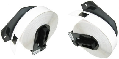 

Dubaria DK11203 File Folder Label Tape Cartridge With Holder (17MM X 87MM) 300 Die Cut Labels For Use In Brother QL-570, QL-580N, QL-700, QL-720NW Printers - Set of 2 Single Color Ink Toner(Black)