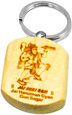 

Faynci Jay Shree Ram Wooden Key Chain Key Chain