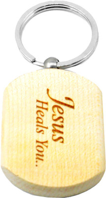 

Faynci Jesus Heals You Wooden Key Chain Key Chain