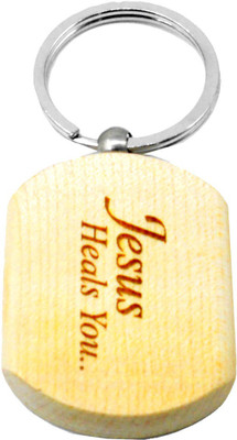 

Faynci Jesus Wooden Key Chain Key Chain