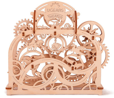 

Ugears Theater Mechanical 3D Puzzle Wooden Construction Set Eco Friendly DIY Craft Kit(Beige)