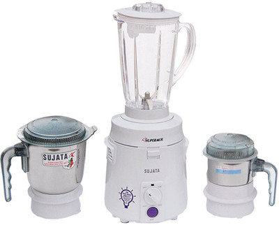 

SUJATA 810 Watts Mixer Grinder 810 W Juicer Mixer Grinder(White, 2 Jars)