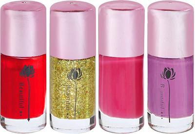 

Adbeni Combo Nail Paint Set Multicolor(Pack of 4)