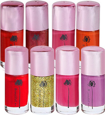 

Adbeni Super Cool Color Nail Paint Multicolor(Pack of 8)