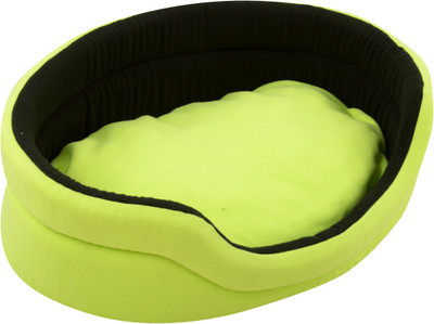 

PETSHUB PetsHub's Elite Super Soft Fluorescent Green & Black Reversible DOG & CAT bed (Export Quality)-Medium M Pet Bed(Green, Black)