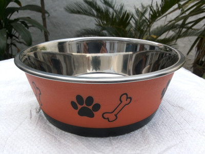 

Birds' Park pet bowl Steel Pet Bowl(350 ml Multicolor)