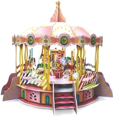 

Webby Merry Go Round 3D DIY Paper Jigsaw Puzzle with Light and Music(250 Pieces)