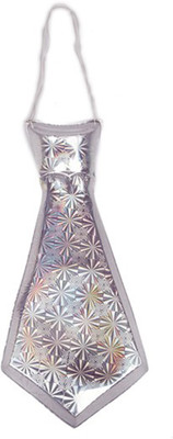 

Funcart Holographic Mettalic Silver Medium Tie
