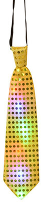 

Funcart Light Up LED Sequin Neck TiesÂ - Yellow