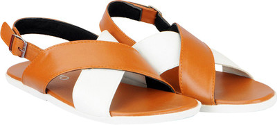 

FAUSTO Men Tan White Sandals