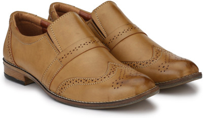 

Scarpia Two Tone Brogue Party Wear For Men(Tan