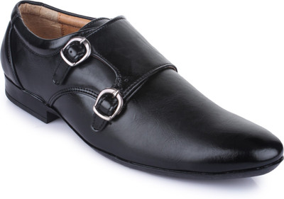

Vilax Vilax Mens Double Tone Monk Casual Shoes Monk Strap For Men(Black