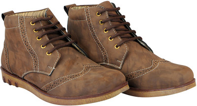 

FAUSTO High Ankle Boots For Men(Brown