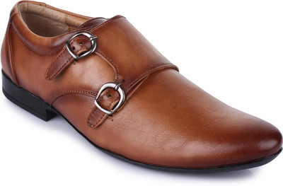 

Vilax Vilax Mens Double Tone Monk Casual Shoes Monk Strap For Men(Brown, Tan