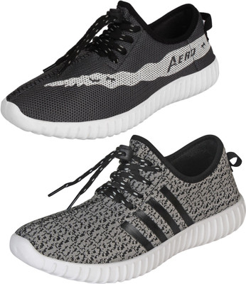 

Aero 02 Pair Combo Canvas Walking Shoes For Men(Multicolor, Dgrey::grey