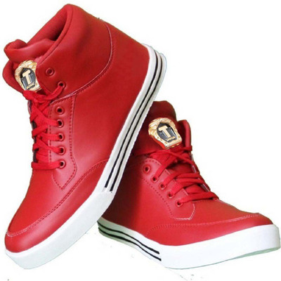 

Zixer Textured Slip Ons Casuals For Men(Red