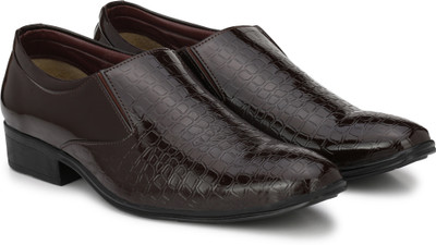 

True Soles HI COMFORT Slip On For Men(Brown