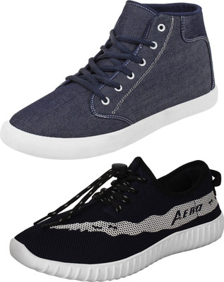 

Aero 02 Pair Combo Canvas Casuals For Men(Multicolor, Blue::blue