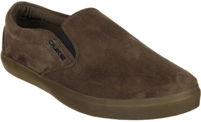 

Duke Duke Mens Olive Casual Shoes Slip On Sneakers For Men(Brown