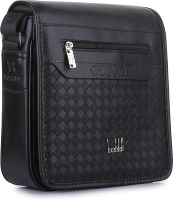 

Style Villaz Boys Casual Black Leatherette Sling Bag