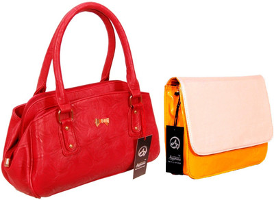 

Anemone Women Casual Red, Yellow PU Hand-held Bag
