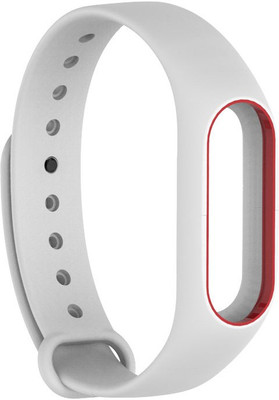 

Veronic Dual Color Mi band 2 strap & Mi band HRX Edition Strap White Red Smart Band Strap(White)