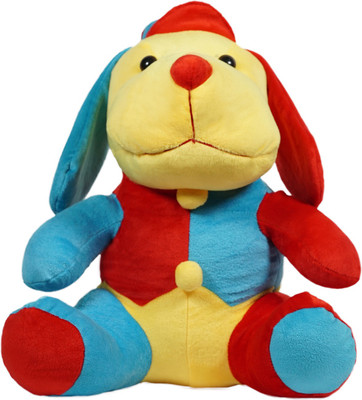 

Ultra Cuddly Droopy Dog Plush Stuffed Toy - 13 inch(Red, Blue), Blue;red