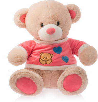 

Dimpy Stuff Dimpy Bear W/T-Shirt Brown - 40 cm(Red)