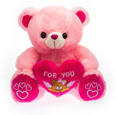 

Dimpy Stuff Dimpy Bear W/Heart For U Emb. Pink - 30 cm(Red)