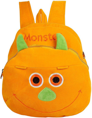 say basket Kids School Bag Designer School Bag Plush Bags Soft Toy Picnic Backpack Orange Monstar - 33 cm(Orange)
