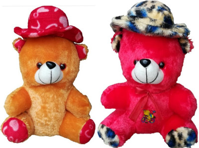 

COST TO COST Teddy Bears Brother - 24 cm(Red, Ten, Brown), Brown;red;ten