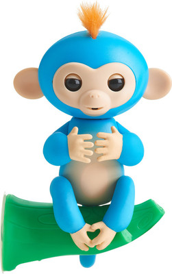 

OK Fingerlings Baby Monkey - Blue Finger Puppets
