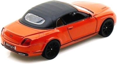 

Kinsmart 1/38 Scale 2010 Bentley Continental Supersports Convertible, Diecast Model Toy Car - Orange(Orange)