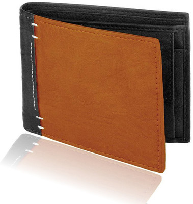 

Death By Color Men Black Artificial Leather Wallet(4 Card Slots), Black_2