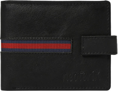 

Neoterix Men Black Genuine Leather Wallet(6 Card Slots)