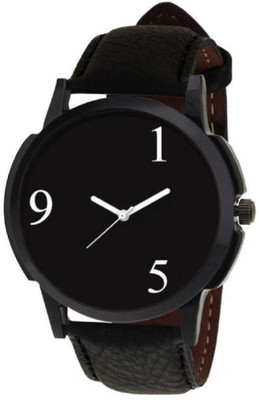 

Miss Perfect Black Leather 9 number watch for boy Watch - For Boys