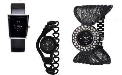 indium PS0226PS new fancy girls watch in glory black with lovely dimond Watch  - For Girls   Watches  (INDIUM)