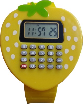 HILY Yellow calculator digital Kids Watch - Good gifting Item Watch  - For Boys & Girls   Watches  (HILY)
